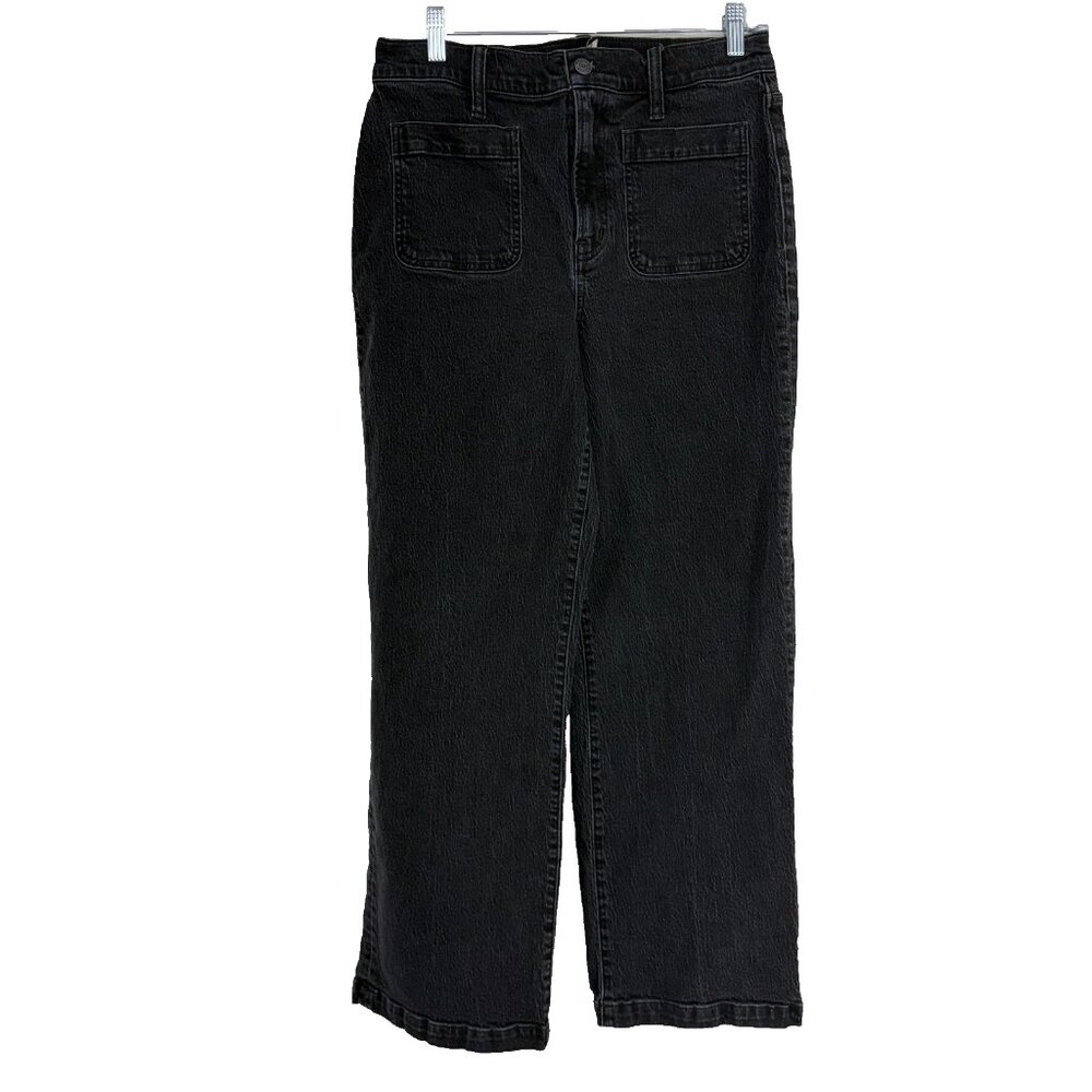 Madewell Black Wide-Leg Jeans
